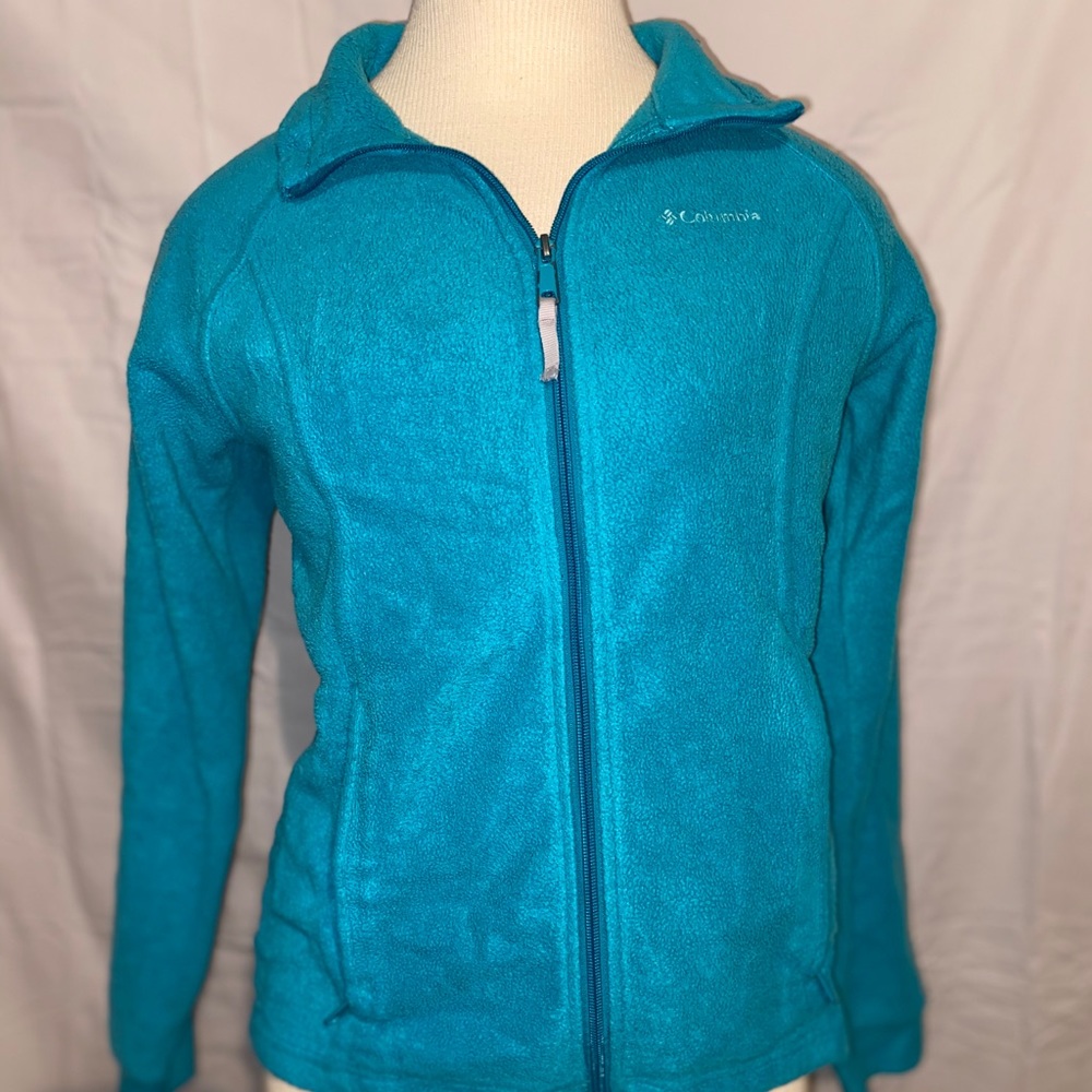 Teal Columbia Girls Zip Hoodie